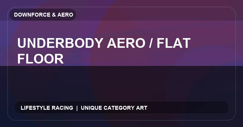 Underbody Aero / Flat Floor